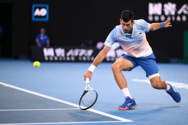 Mandatory Credit: Photo by James Gourley Shutterstock (13736332ec) Novak Djokovic of Serbia Australian Open, Day Twelve, Tennis, Melbourne Park, Melbourne, Australia - 27 Jan 2023 Australian Open, Day Twelve, Tennis, Melbourne Park, Melbourne, Australia - 27 Jan 2023  Copyright: xJamesxGourley Shutterstockx 13736332ec