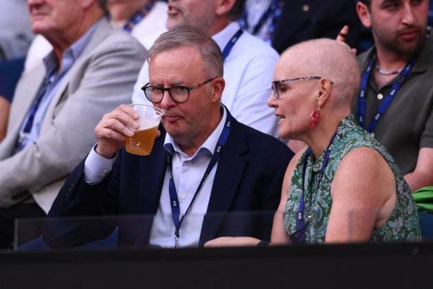 Mandatory Credit: Photo by James Gourley Shutterstock (13736332ea) Australian Prime Minister Anthony Albanese Australian Open, Day Twelve, Tennis, Melbourne Park, Melbourne, Australia - 27 Jan 2023 Australian Open, Day Twelve, Tennis, Melbourne Park, Melbourne, Australia - 27 Jan 2023  Copyright: xJamesxGourley Shutterstockx 13736332ea