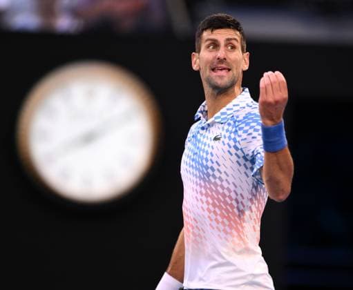 Mandatory Credit: Photo by James Gourley Shutterstock (13736332ei) Novak Djokovic of Serbia Australian Open, Day Twelve, Tennis, Melbourne Park, Melbourne, Australia - 27 Jan 2023 Australian Open, Day Twelve, Tennis, Melbourne Park, Melbourne, Australia - 27 Jan 2023  Copyright: xJamesxGourley Shutterstockx 13736332ei