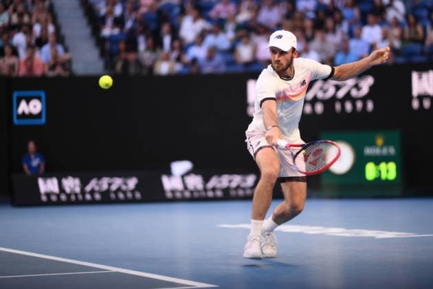 Mandatory Credit: Photo by James Gourley Shutterstock (13736332ek) Tommy Paul of the USA Australian Open, Day Twelve, Tennis, Melbourne Park, Melbourne, Australia - 27 Jan 2023 Australian Open, Day Twelve, Tennis, Melbourne Park, Melbourne, Australia - 27 Jan 2023  Copyright: xJamesxGourley Shutterstockx 13736332ek