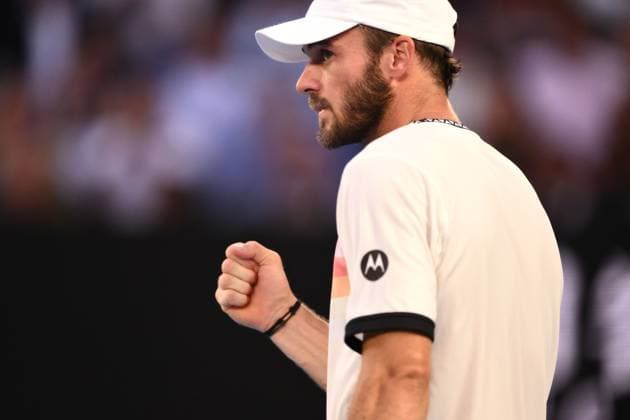 Mandatory Credit: Photo by James Gourley Shutterstock (13736332ey) Tommy Paul of the USA celebrates Australian Open, Day Twelve, Tennis, Melbourne Park, Melbourne, Australia - 27 Jan 2023 Australian Open, Day Twelve, Tennis, Melbourne Park, Melbourne, Australia - 27 Jan 2023  Copyright: xJamesxGourley Shutterstockx 13736332ey