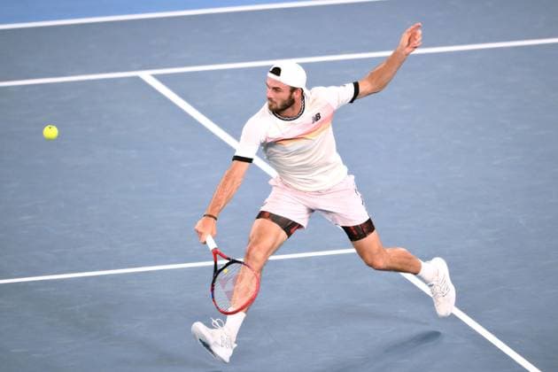 Mandatory Credit: Photo by James Gourley Shutterstock (13736332fg) Tommy Paul of the USA Australian Open, Day Twelve, Tennis, Melbourne Park, Melbourne, Australia - 27 Jan 2023 Australian Open, Day Twelve, Tennis, Melbourne Park, Melbourne, Australia - 27 Jan 2023 Copyright: xJamesxGourley Shutterstockx 13736332fg