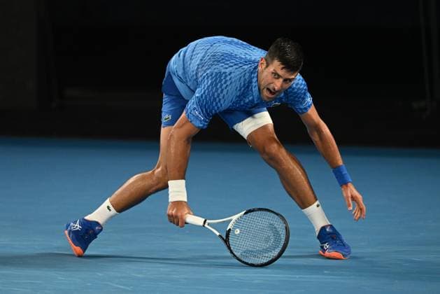 TENNIS AUSTRALIAN OPEN, Novak Djokovic of Serbia in action during the Men?s semi final match against Tommy Paul of the United States at the 2023 Australian Open tennis championship at Melbourne Park in Melbourne, Friday January 27, 2023. ( NO ARCHIVING, EDITORIAL USE ONLY, NO USE IN BOOKS WITHOUT CONSENT MELBOURNE VICTORIA AUSTRALIA  Copyright: xJOELxCARRETTx 20230127001757129683