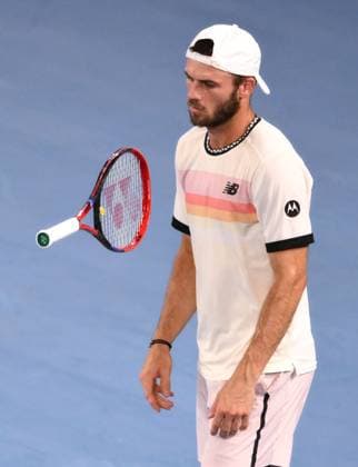 Mandatory Credit: Photo by James Gourley Shutterstock (13736332gj) Tommy Paul of the USA Australian Open, Day Twelve, Tennis, Melbourne Park, Melbourne, Australia - 27 Jan 2023 Australian Open, Day Twelve, Tennis, Melbourne Park, Melbourne, Australia - 27 Jan 2023 Copyright: xJamesxGourley Shutterstockx 13736332gj