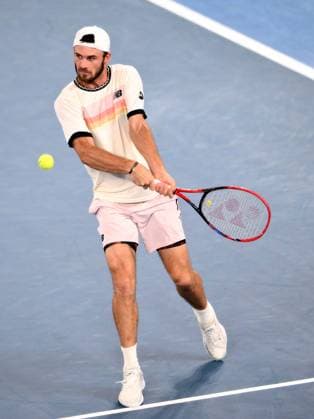 Mandatory Credit: Photo by James Gourley Shutterstock (13736332gk) Tommy Paul of the USA Australian Open, Day Twelve, Tennis, Melbourne Park, Melbourne, Australia - 27 Jan 2023 Australian Open, Day Twelve, Tennis, Melbourne Park, Melbourne, Australia - 27 Jan 2023 Copyright: xJamesxGourley Shutterstockx 13736332gk