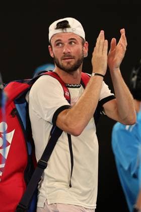 Tommy Paul of USA leaves the court after losing 7-5 6-1 6-2 to Novak Djokovic of Serbia during the Semi Final match, Day 12 at the Australian Open Tennis 2023 at Rod Laver Arena, Melbourne, Australia on 27 January 2023. Copyright: xPeterxDovganx 34782592