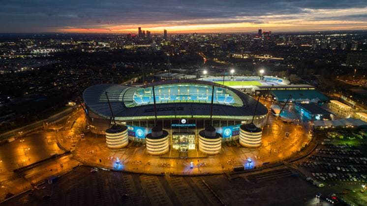 Football - FA Cup - 4th Round - Manchester City FC v Arsenal FC MANCHESTER, ENGLAND - Friday, January 27, 2023: A general view of the City of Manchester Stadium (named Etihad Stadium for sponsorship) ahead of the FA Cup 4th Round match between Manchester City FC and Arsenal FC. MANCHESTER City of Manchester Stadium GREATER MANCHESTER ENGLAND  Copyright: xPropagandaxPhotoxAgencyx P2023-01-27-Man_City_Arsenal-3