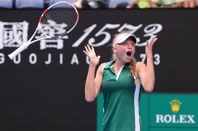 Tennis, Australian Open, Junior Women, Final, Alina Korneeva defeats Mirra Andreeva