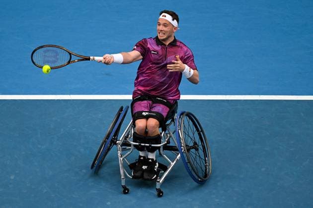 Tennis, Australian Open, Wheelchair, Men, Final, Alfie Hewett Defeats Tokito Oda