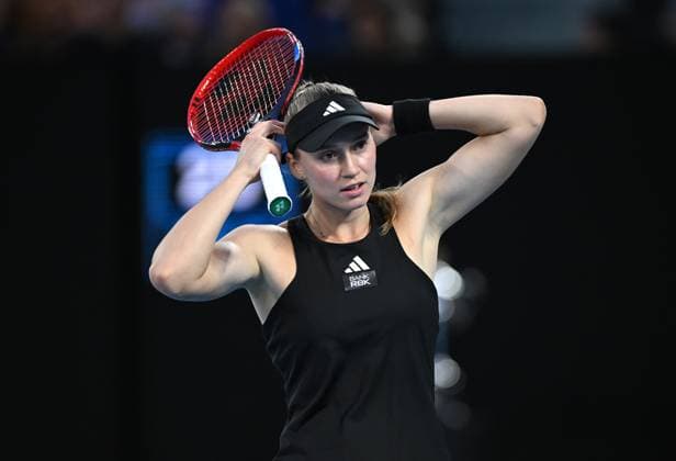 TENNIS AUSTRALIAN OPEN, Elena Rybakina of Kazakhstan looks on to Aryna Sabalenka of Belarus during the women?s singles final at the 2023 Australian Open tennis championship at Melbourne Park in Melbourne, Saturday, January 28, 2023. ( NO ARCHIVING, EDITORIAL USE ONLY, NO USE IN BOOKS WITHOUT CONSENT MELBOURNE VICTORIA AUSTRALIA  Copyright: xJAMESxROSSx 20230128001757464307