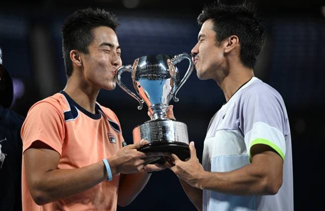 Tennis, Australian Open, Men, Rinky Hijikata Jason Kubler win doubles final