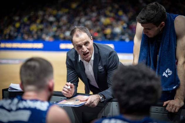 Basketball Berlin 28 01 2023 Season 2022 2023 easyCredit BBL 1 Bundesliga Alba Berlin HAKRO Merlins Crailsheim Nikola Markovic Crailsheim, coach