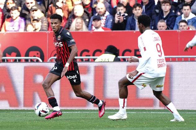 Hicham Boudaoui (OGC Nice) FOOTBALL : OGC Nice vs Lille - Ligue 1 Ubereats - Nice - 29 01 2023 NorbertScanella Panoramic 
