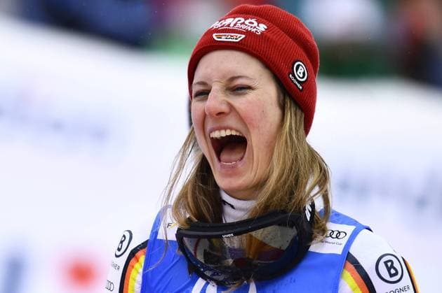 Bilder des Jahres 2023, Sport 01 Januar Sport Bilder des Tages Winner Lena Durr of Germany after the Alpine Skiing World Cup women s slalom event in Spindleruv Mlyn, Czech Republic, January 29, 2023. (CTKxPhoto RadekxPetrasek) CTKPhotoP2023012904456  P2023012904456