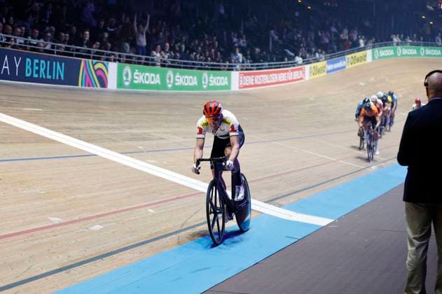 Theo Reinhardt at the 110 Berlin Six Day Race 2023 at the Velodrom Berlin, 29 01 2023 Foto:xJ.xMWx xFuturexImage