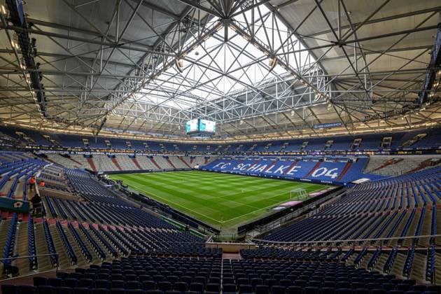 Impressions from the empty stadium before the match Football 1 Bundesliga, Matchday 17 FC Schalke 04 RB Leipzig 1 6 24 January 2023 Gelsenkirchen, Veltins Arena FC Schalke 04 RB Leipzig 1 6