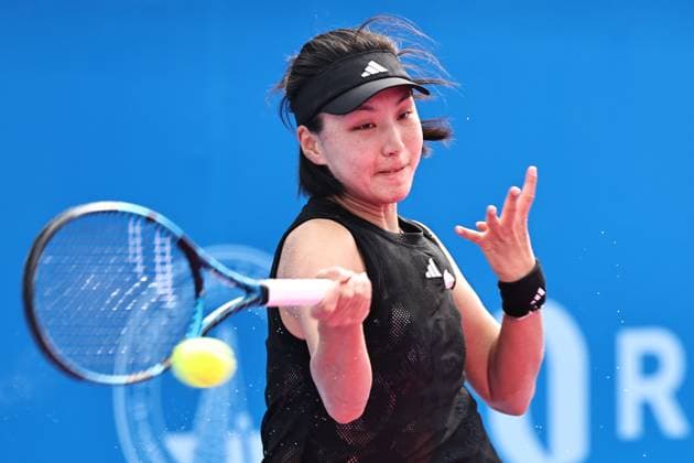 Wang Xinyu, CHN, during quarter finals of 2023 Thailand Open in Hua Hin, 03 02 2023