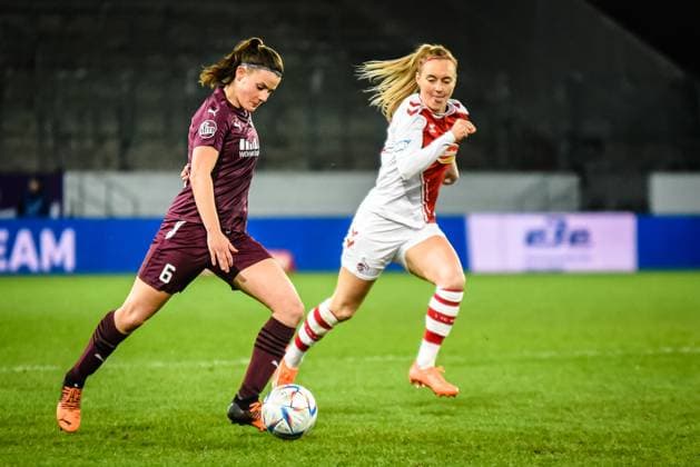 Katharina Piljic SGS Essen vs 1 FC Köln 03 02 2023 Katharina Piljic 11 matchday of the Flyeralarm Womens Bundesliga season 2022 2023 SGS Essen vs 1 FC Köln on 3 February 2023 at Stadion an der Hafenstraße in Essen North Rhine Westphalia Germany