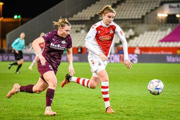 Ramona Maier SGS Essen vs 1 FC Köln 03 02 2023 Ramona Maier 11 match day of the Flyeralarm Womens Bundesliga season 2022 2023 SGS Essen vs 1 FC Köln on 3 February 2023 at Stadion an der Hafenstraße in Essen North Rhine Westphalia Germany final score 4 0 in front of 1 307 spectators