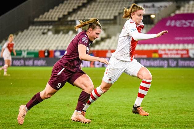 Ramona Maier SGS Essen vs 1 FC Köln 03 02 2023 Ramona Maier 11 matchday of the Flyeralarm Womens Bundesliga season 2022 2023 SGS Essen vs 1 FC Köln on 3 February 2023 at Stadion an der Hafenstraße in Essen North Rhine Westphalia Germany final score 4 0 in front of 1 307 spectators