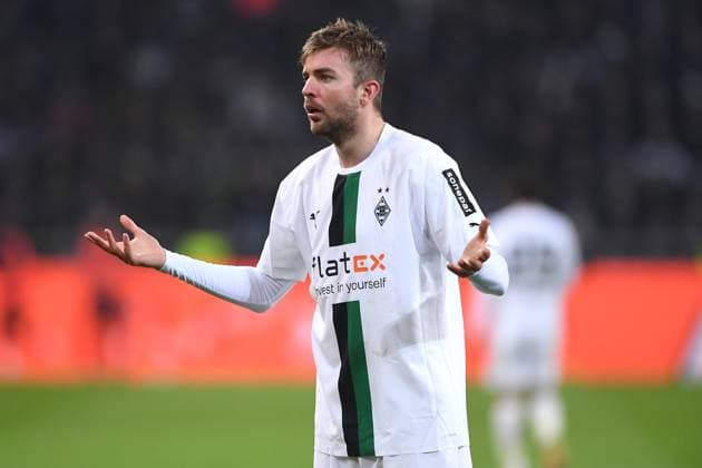 Soccer 1 Bundesliga 19 Matchday Borussia Mönchengladbach FC Schalke 04 on 04 02 2023 at Borussia Park in Mönchengladbach Christoph Kramer Mönchengladbach DFL regulations prohibit any use of photographs as image sequences and or quasi video xHDx