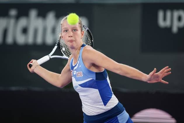 TENNIS - WTA, Tennis Damen Upper Austria Ladies Linz LINZ,AUSTRIA,05.FEB.23 - TENNIS - WTA Tour, Upper Austria Ladies Linz, qualification. Image shows Sinja Kraus (AUT).  GEPAxpictures xManfredxBinder