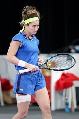 TENNIS - WTA, Tennis Damen Upper Austria Ladies Linz LINZ,AUSTRIA,05.FEB.23 - TENNIS - WTA Tour, Upper Austria Ladies Linz, qualification. Image shows Andrea Gamiz (VEN).  GEPAxpictures xManfredxBinder
