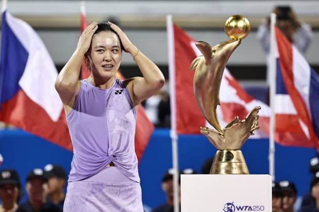 Zhu Lin, CHN, after singles final of 2023 Thailand Open in Hua Hin, 05 02 2023