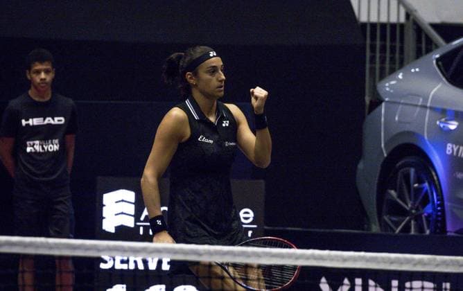 La joueuse de tennis Caroline Garcia combative en finale face Ã l amÃ ricaine Alycia Parks - Open 6eme sens Immobilier MÃ tropole de Lyon 2023, tournoi de tennis fÃ minin WTA, Tennis Damen 250 de Caroline Garcia, Lyon 05 02 2022 - TENNIS : Finale - Open 6eme Sens Immobilier Lyon Metropole - 05 02 2023 SandrineThesillat Panoramic 
