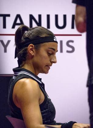 La joueuse de tennis Caroline Garcia combative en finale face Ã l amÃ ricaine Alycia Parks - Open 6eme sens Immobilier MÃ tropole de Lyon 2023, tournoi de tennis fÃ minin WTA, Tennis Damen 250 de Caroline Garcia, Lyon 05 02 2022 - TENNIS : Finale - Open 6eme Sens Immobilier Lyon Metropole - 05 02 2023 SandrineThesillat Panoramic 