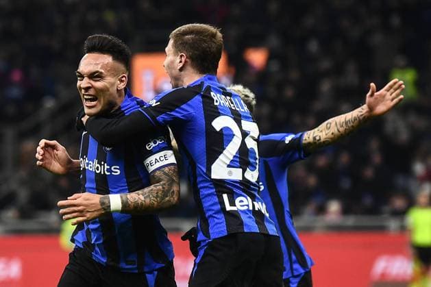 Sport Bilder des Tages Mg Milano 05 02 2023 - campionato di calcio serie A Inter-Milan foto Matteo Gribaudi Image nella foto: esultanza gol Lautaro Martinez 