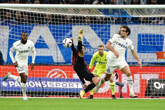 GaÃ«tan Laborde (OGC Nice) FOOTBALL : Olympique de Marseille vs OGC Nice - Ligue 1 Ubereats - Marseille - 05 02 2023 NorbertScanella Panoramic 