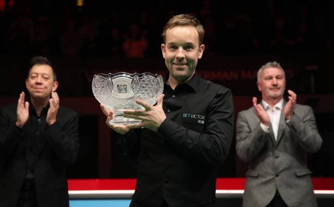 Bilder des Jahres 2023, Sport 02 Februar Sport Themen der Woche KW05 Sport Bilder des Tages Thomas Cesal, Ali Carter (ENG), Nigel Oldfield Snooker Billard Finale Berlin German Masters im Tempodrom 05.02.2023 *** Thomas Cesal, Ali Carter ENG , Nigel Oldfield Sport Snooker Billiards Final Berlin German Masters at Tempodrom 05 02 2023