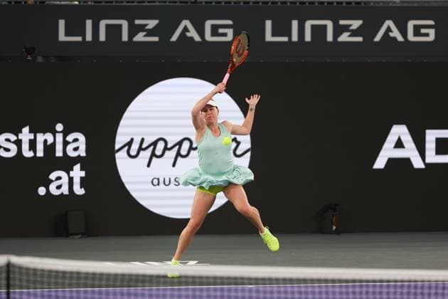 TENNIS - WTA, Tennis Damen Upper Austria Ladies Linz LINZ,AUSTRIA,05.FEB.23 - TENNIS - WTA Tour, Upper Austria Ladies Linz, qualification. Image shows Anastasia Pavlyuchenkova (RUS).  GEPAxpictures xManfredxBinder