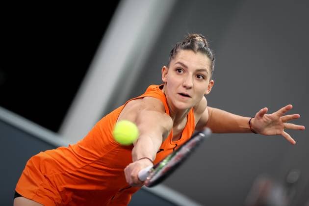 TENNIS - WTA, Tennis Damen Upper Austria Ladies Linz LINZ,AUSTRIA,06.FEB.23 - TENNIS - WTA Tour, Upper Austria Ladies Linz. Image shows Rebeka Masarova (ESP).  GEPAxpictures xManfredxBinder