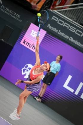 TENNIS - WTA, Tennis Damen Upper Austria Ladies Linz LINZ,AUSTRIA,06.FEB.23 - TENNIS - WTA Tour, Upper Austria Ladies Linz. Image shows Viktoriya Tomova (BUL).  GEPAxpictures xManfredxBinder