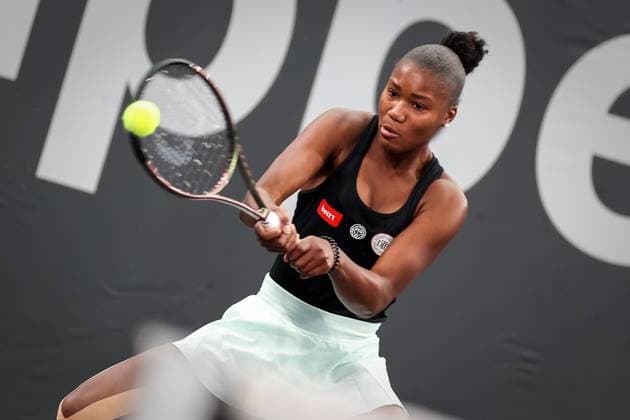 TENNIS - WTA, Tennis Damen Upper Austria Ladies Linz LINZ,AUSTRIA,06.FEB.23 - TENNIS - WTA Tour, Upper Austria Ladies Linz. Image shows Noma Noha Akugue (GER).  GEPAxpictures xManfredxBinder