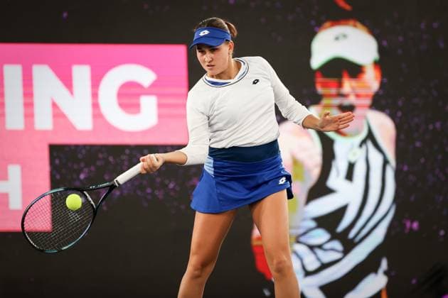 TENNIS - WTA, Tennis Damen Upper Austria Ladies Linz LINZ,AUSTRIA,06.FEB.23 - TENNIS - WTA Tour, Upper Austria Ladies Linz. Image shows Kamilla Rakhimova (RUS).  GEPAxpictures xManfredxBinder