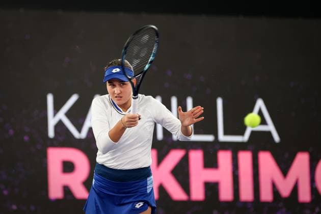 TENNIS - WTA, Tennis Damen Upper Austria Ladies Linz LINZ,AUSTRIA,06.FEB.23 - TENNIS - WTA Tour, Upper Austria Ladies Linz. Image shows Kamilla Rakhimova (RUS).  GEPAxpictures xManfredxBinder