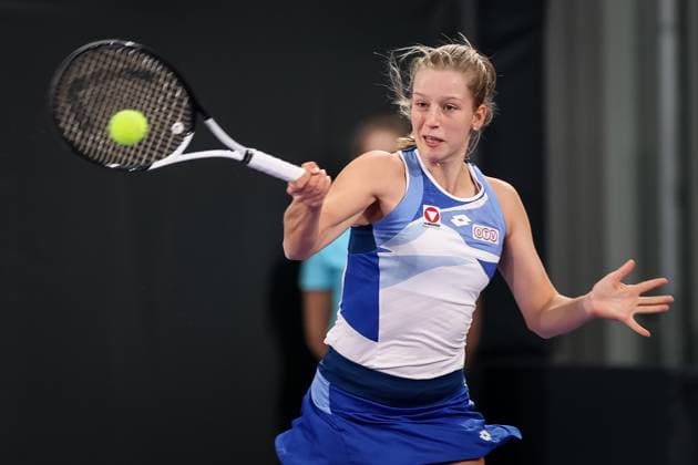 TENNIS - WTA, Tennis Damen Upper Austria Ladies Linz LINZ,AUSTRIA,06.FEB.23 - TENNIS - WTA Tour, Upper Austria Ladies Linz. Image shows Sinja Kraus (AUT).  GEPAxpictures xManfredxBinder