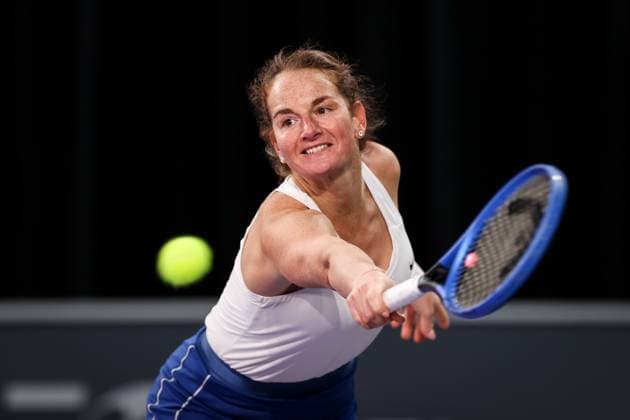TENNIS - WTA, Tennis Damen Upper Austria Ladies Linz LINZ,AUSTRIA,06.FEB.23 - TENNIS - WTA Tour, Upper Austria Ladies Linz. Image shows Melanie Klaffner (AUT).  GEPAxpictures xManfredxBinder