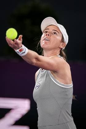 TENNIS - WTA, Tennis Damen Upper Austria Ladies Linz LINZ,AUSTRIA,06.FEB.23 - TENNIS - WTA Tour, Upper Austria Ladies Linz. Image shows Kaitlyn Christian (USA).  GEPAxpictures xManfredxBinder