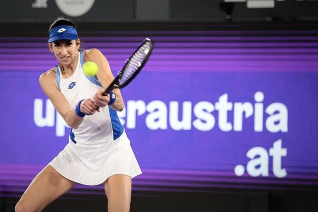 TENNIS - WTA, Tennis Damen Upper Austria Ladies Linz LINZ,AUSTRIA,06.FEB.23 - TENNIS - WTA Tour, Upper Austria Ladies Linz. Image shows Georgina Garcia Perez (ESP).  GEPAxpictures xManfredxBinder