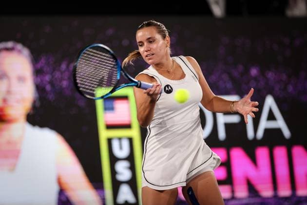 TENNIS - WTA, Tennis Damen Upper Austria Ladies Linz LINZ,AUSTRIA,06.FEB.23 - TENNIS - WTA Tour, Upper Austria Ladies Linz. Image shows Sofia Kenin (USA).  GEPAxpictures xManfredxBinder