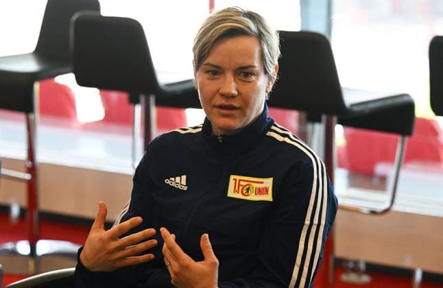 Football, women, Regionalliga Nordost, season 2022 2023, 1 FC Union Berlin, media round, sporting director 1 women Jennifer Zietz 1 FC Union Berlin , 07 02 2022, Copyright: xMatthiasxKochx