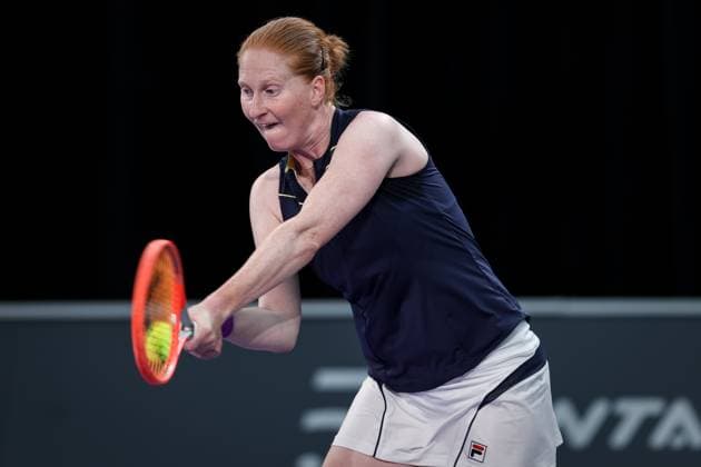 TENNIS - WTA, Tennis Damen Upper Austria Ladies Linz LINZ,AUSTRIA,07.FEB.23 - TENNIS - WTA Tour, Upper Austria Ladies Linz. Image shows Alison Van Uytvanck (BEL).  GEPAxpictures xManfredxBinder