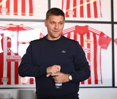 Football, men, season 2022 2023, 1 Bundesliga, 1 FC Union Berlin, training, media round with Managing Director Sport Oliver Ruhnert 1 FC Union Berlin , 07 02 2023, Copyright: xMatthiasxKochx