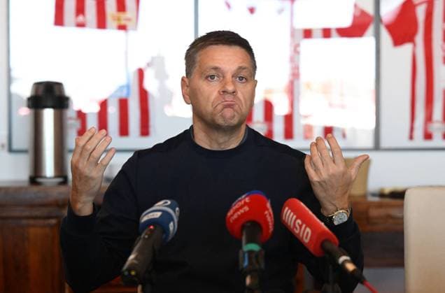 Sport Themen der Woche KW06 Sport Bilder des Tages Fussball, Herren, Saison 2022 2023, 1. Bundesliga, 1. FC Union Berlin, Training, Medienrunde mit Geschäftsführer Oliver Ruhnert (1. FC Union Berlin), 07.02. 2023, *** Football, men, season 2022 2023, 1 Bundesliga, 1 FC Union Berlin, training, media round with Managing Director Sport Oliver Ruhnert 1 FC Union Berlin , 07 02 2023, Copyright: xMatthiasxKochx