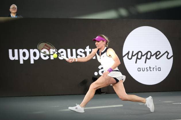 TENNIS - WTA, Tennis Damen Upper Austria Ladies Linz LINZ,AUSTRIA,07.FEB.23 - TENNIS - WTA Tour, Upper Austria Ladies Linz. Image shows Ekaterina Alexandrova (RUS).  GEPAxpictures xManfredxBinder