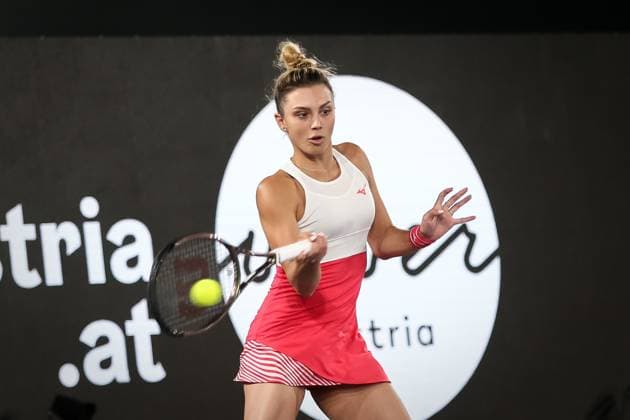 TENNIS - WTA, Tennis Damen Upper Austria Ladies Linz LINZ,AUSTRIA,07.FEB.23 - TENNIS - WTA Tour, Upper Austria Ladies Linz. Image shows Jaqueline Cristian (ROU).  GEPAxpictures xManfredxBinder